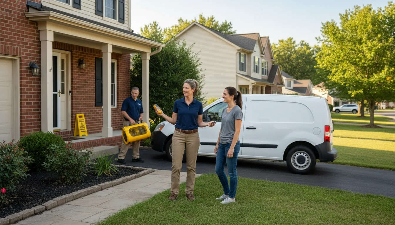 Water restoration image for Dehumidification And Cleanup Services in Edmond, WV
